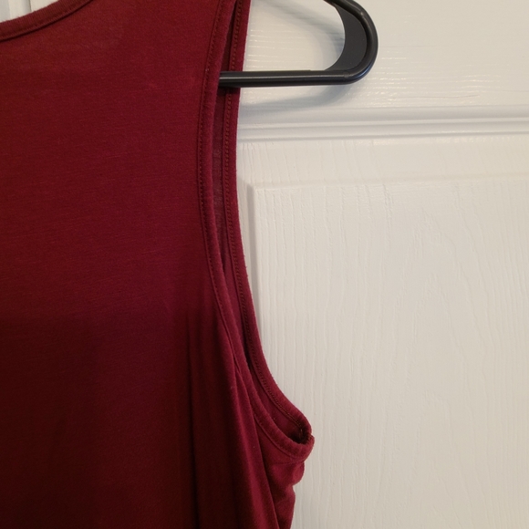 Unbranded Women's Large Burgundy Dress Casual - Picture 4 of 16